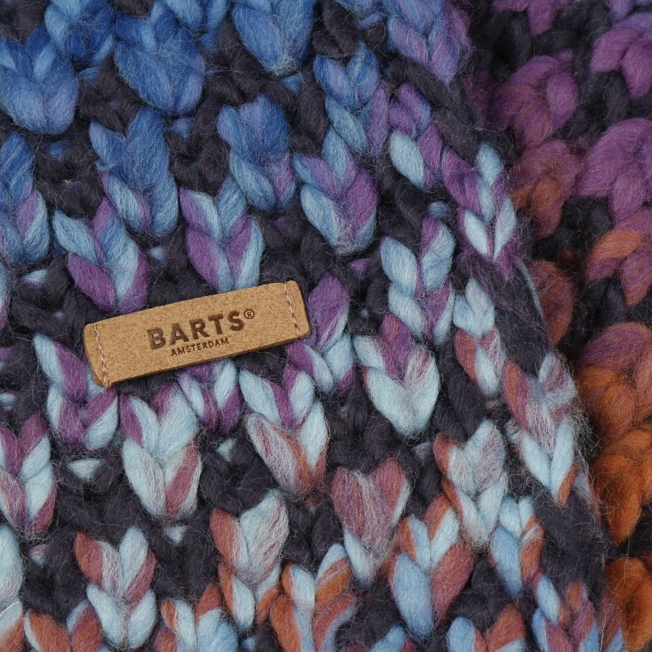 Barts Nicole Sciarpa Donna Blu Morbida con Nappe