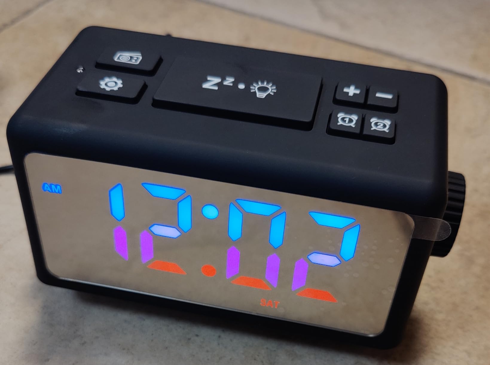 ThreeH radiosveglia RGB orologio bianco doppia sveglia