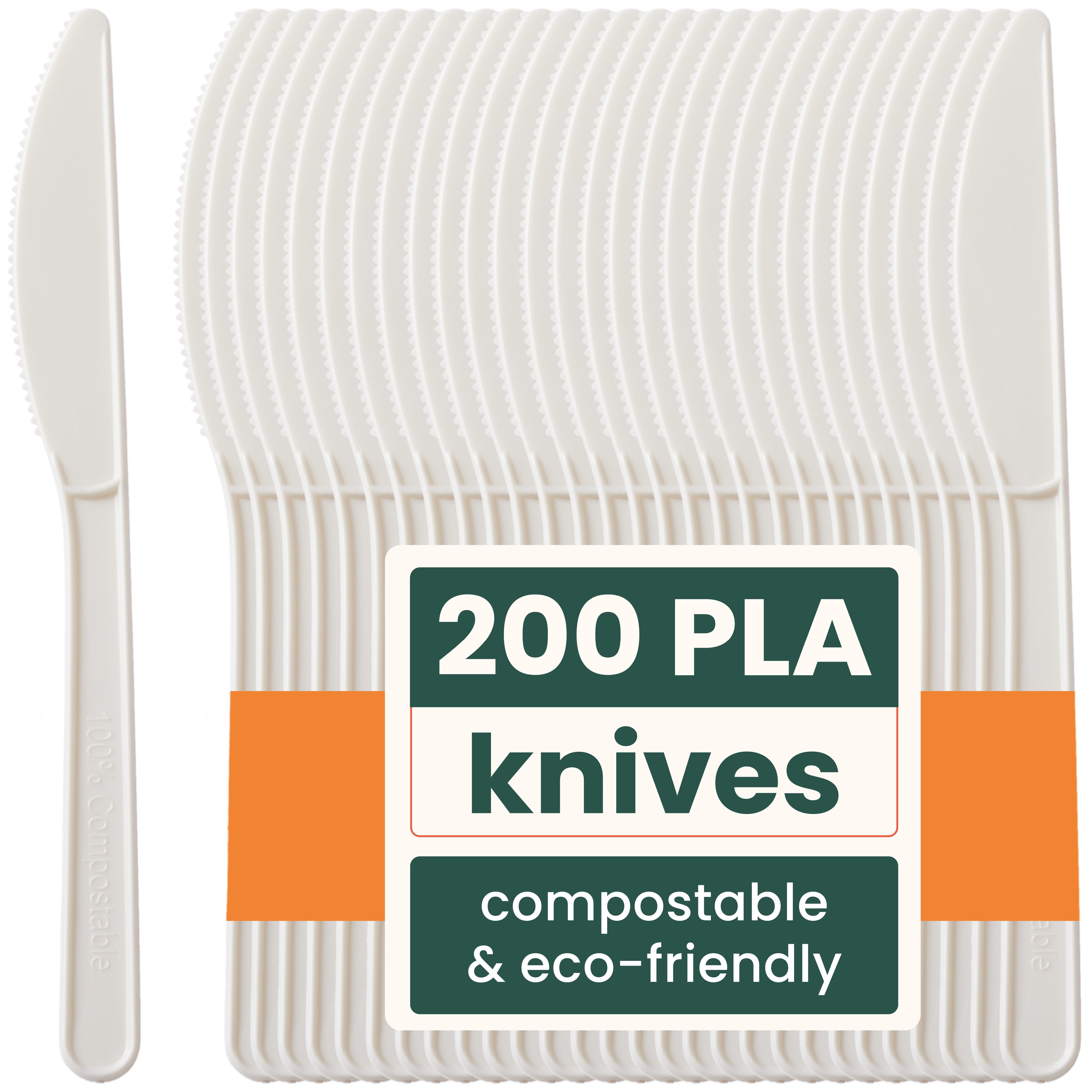 haago PLA coltelli compostabili 100 pezzi festa