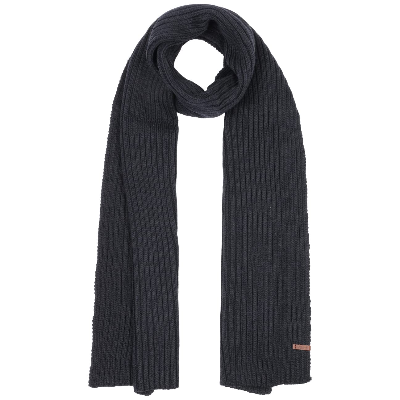 Barts Wilbert sciarpa invernale maglia nera calda unisex