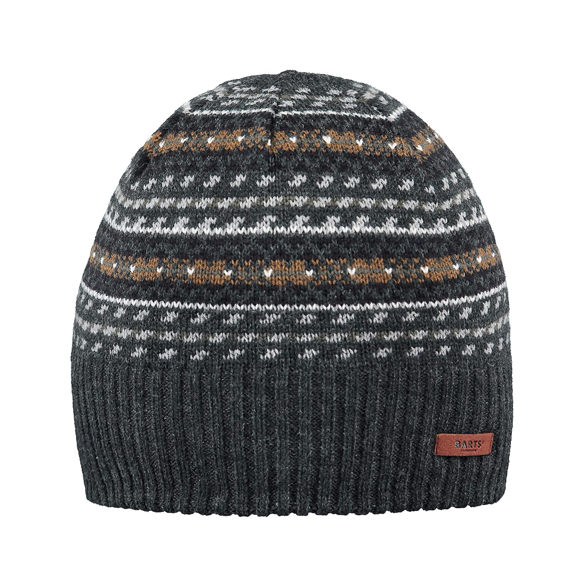 Barts Refon berretto uomo grigio taglia unica fairisle