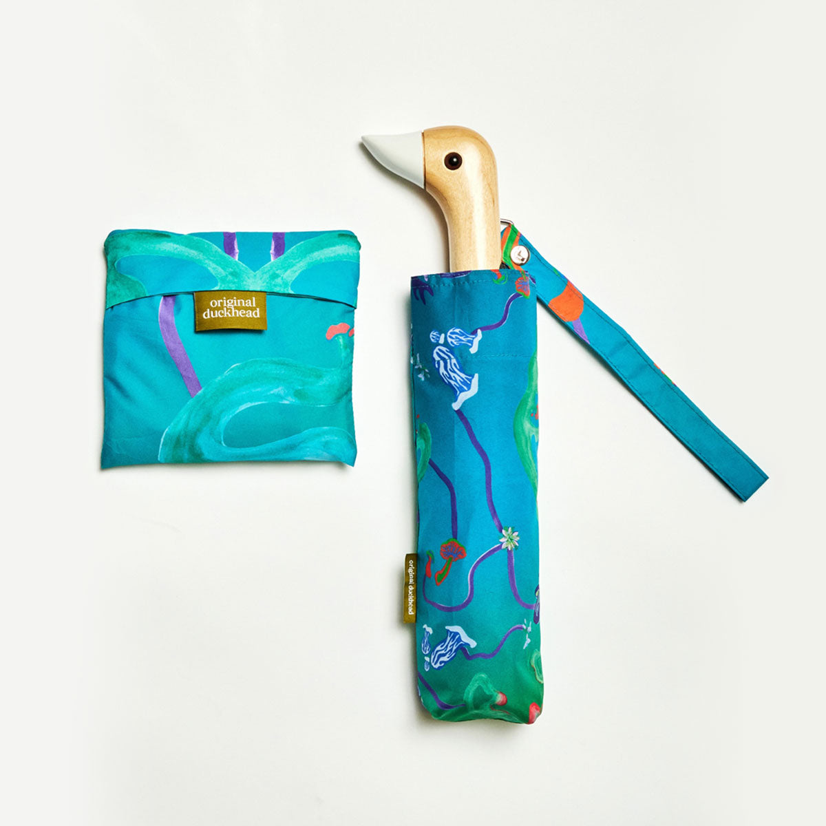 Original Duckhead Rainy Day Sets Aqua Fungi Bundle ombrello