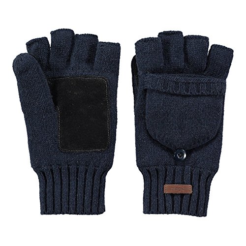 Barts Haakon guanti uomo blu navy lana taglia S-M