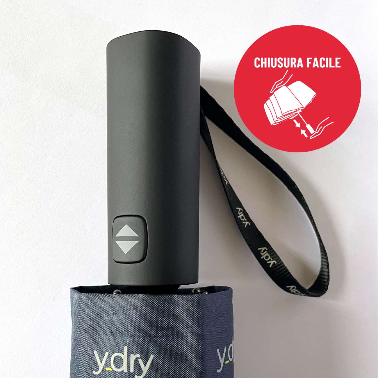 Y-DRY Zeus ombrello corto tinta unita antipioggia