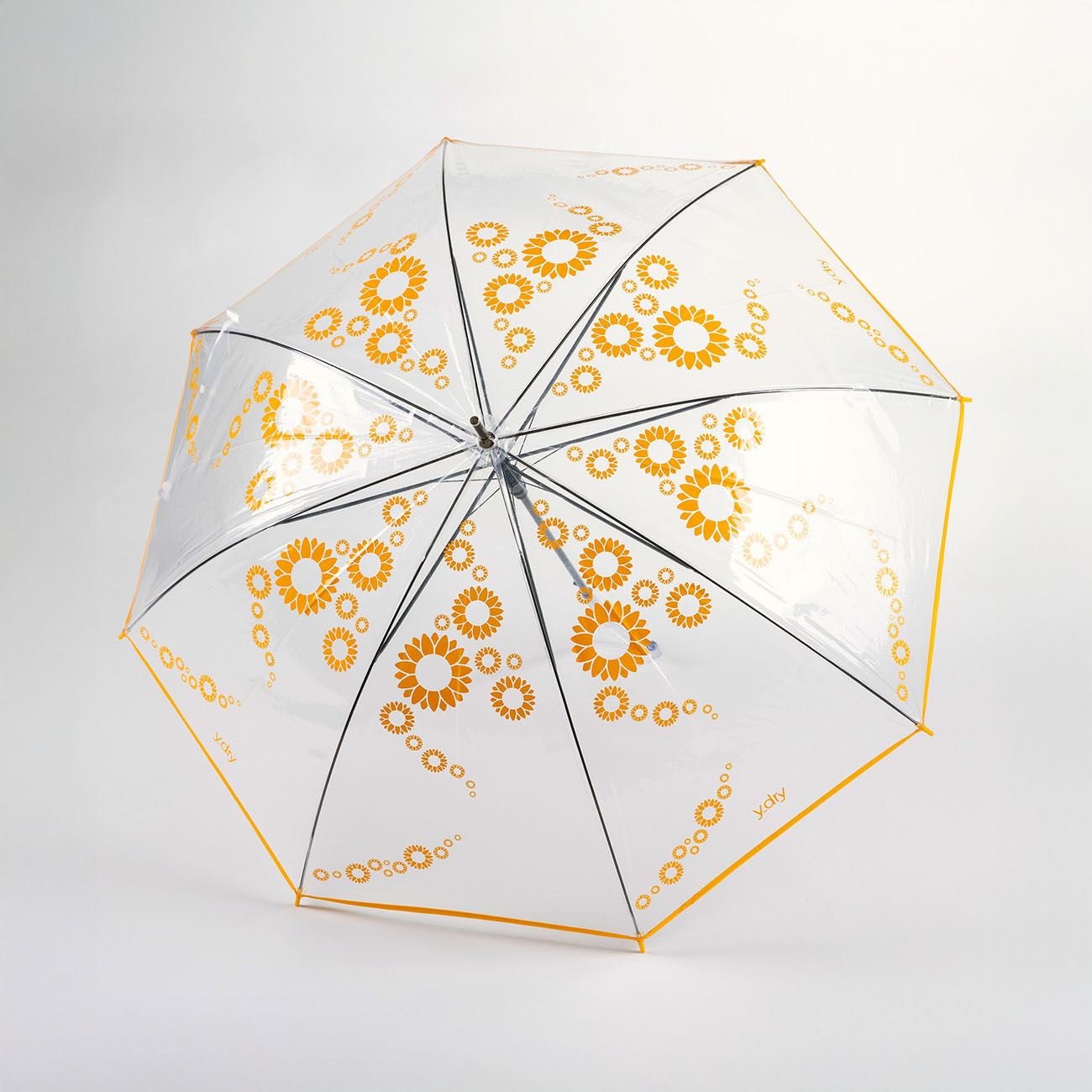 Y-DRY Crystal Ombrello Lungo Trasparente