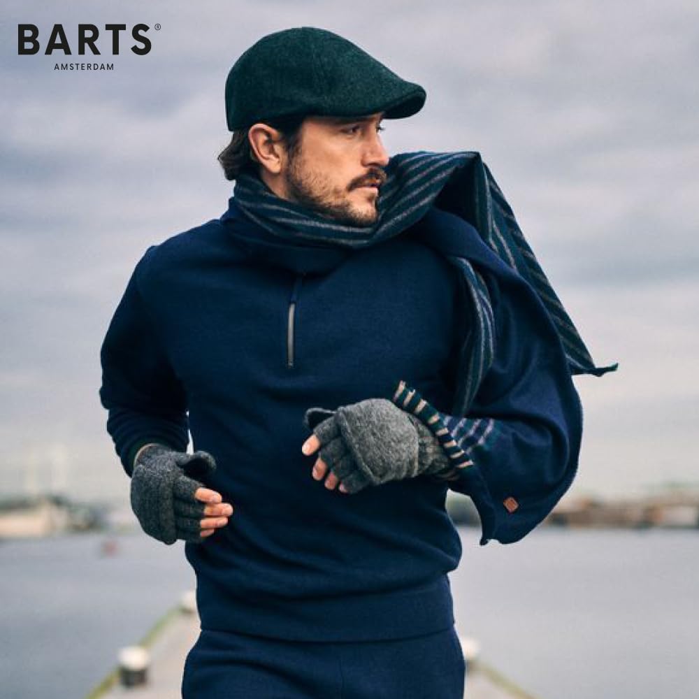Barts Haakon M-L guanti uomo lana senza dita pile