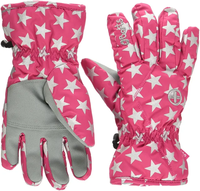 Barts Basic Skiglove Guanti Sci Bimbo Rosa Berry Stars 7