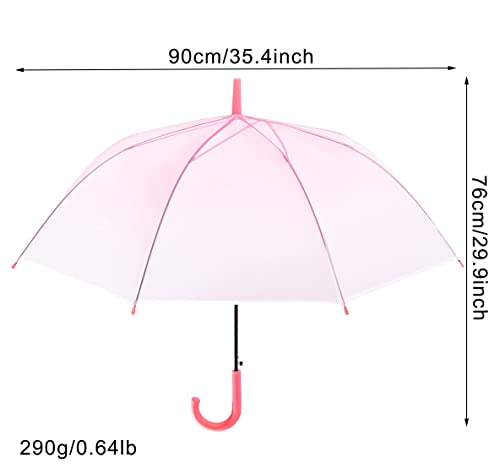 ThreeH Ombrello Bimbo Rosa Automatico Antivento Cupola