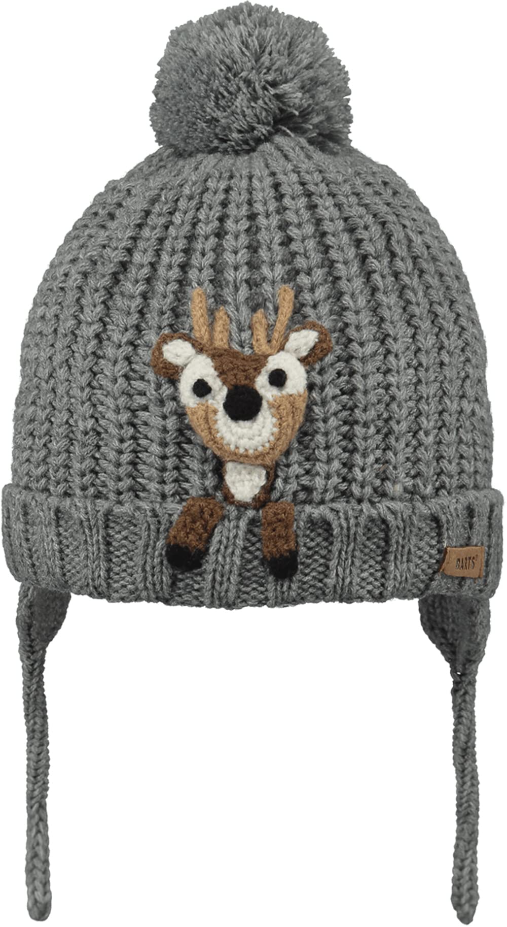 Barts Dayle Berretto Bimbo 47 Grigio Pile con Pompon