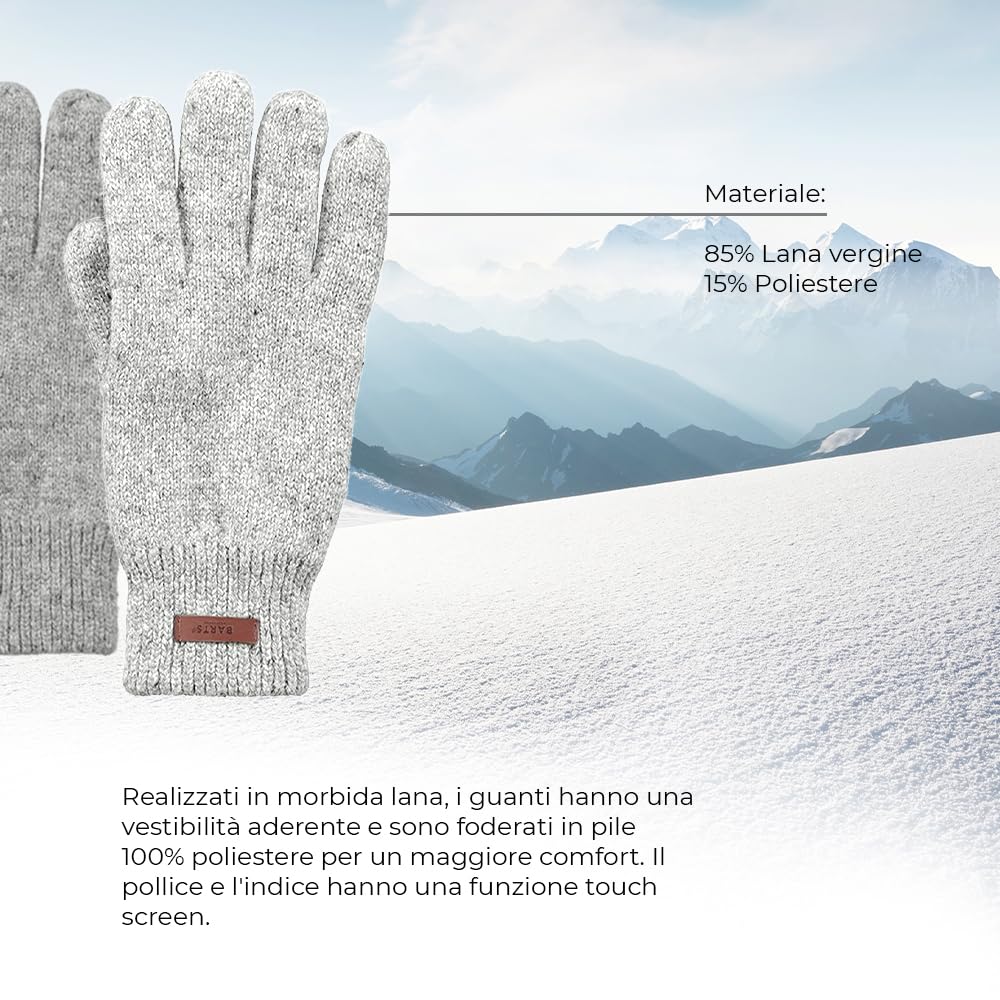 Barts Haakon Guanti Uomo Lana Taglia X-Large L/XL