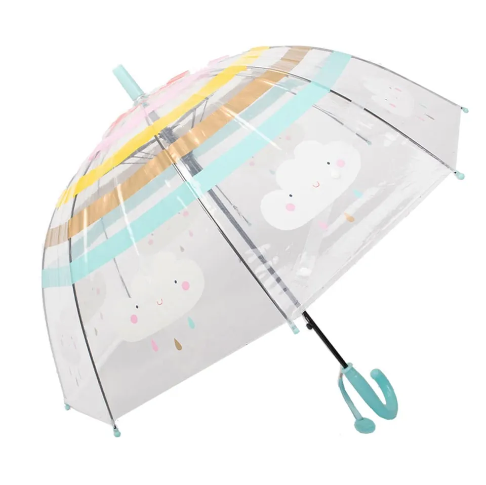 ThreeH Umbrellas Ombrello Bimbo Trasparente Automatico 8 Stecche