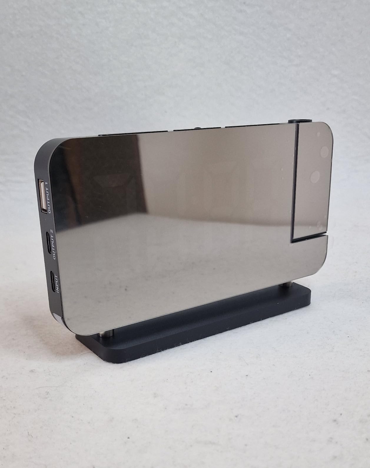 ThreeH Sveglia Digitale Proiezione LED Nero USB