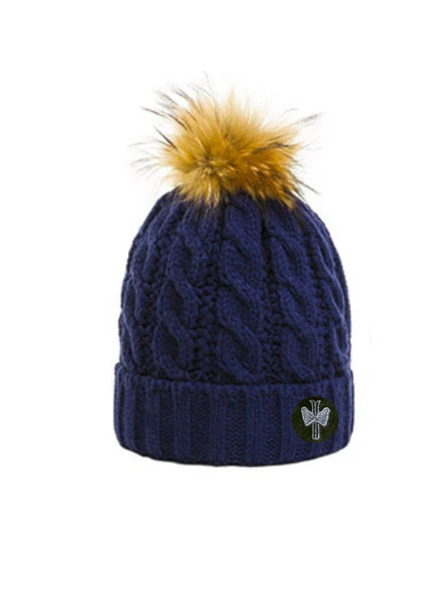 Pipolaki Calgary berretto pompon nero donna caldo