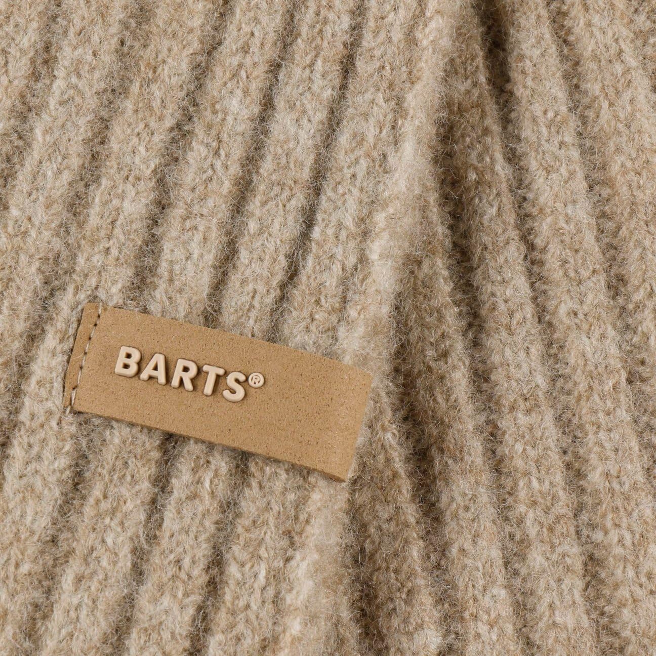 Barts Banxs sciarpa a maglia beige lana invernale