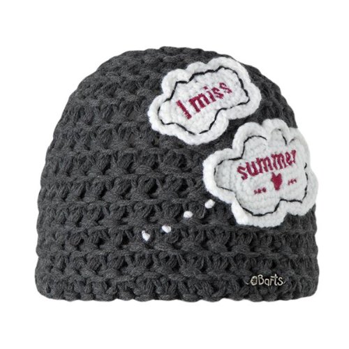Barts Bubble berretto bimbo dark heather con pile