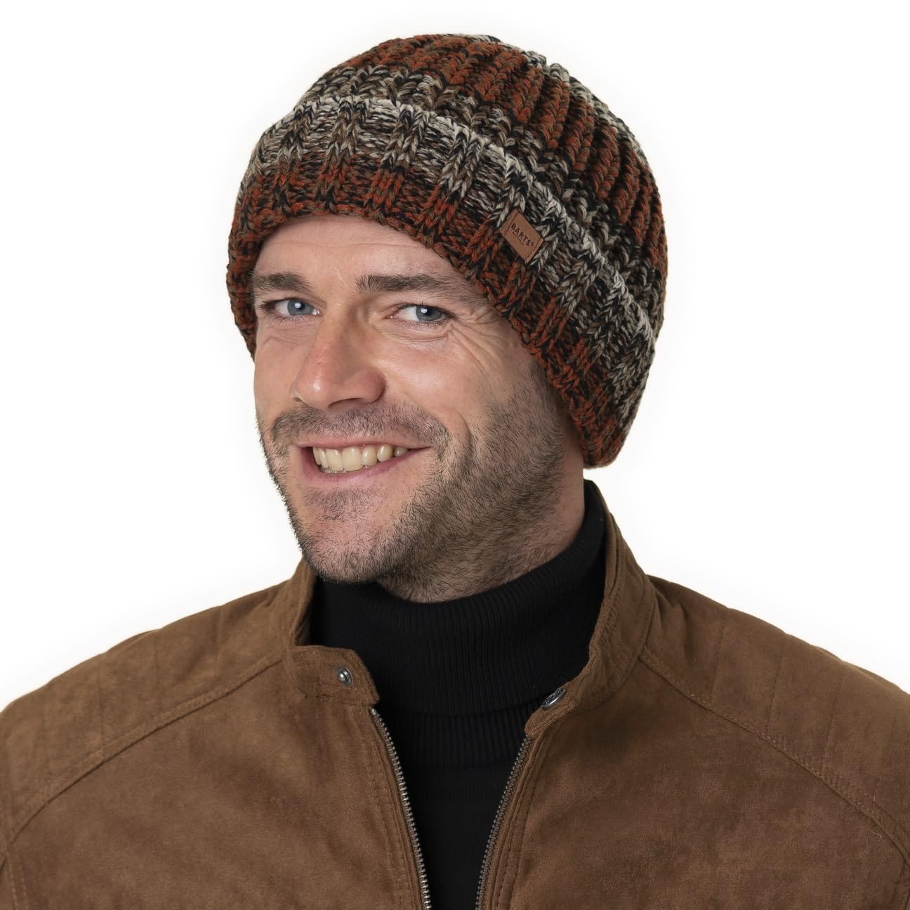 Barts Akotan beanie donna uomo blu con risvolto invernale