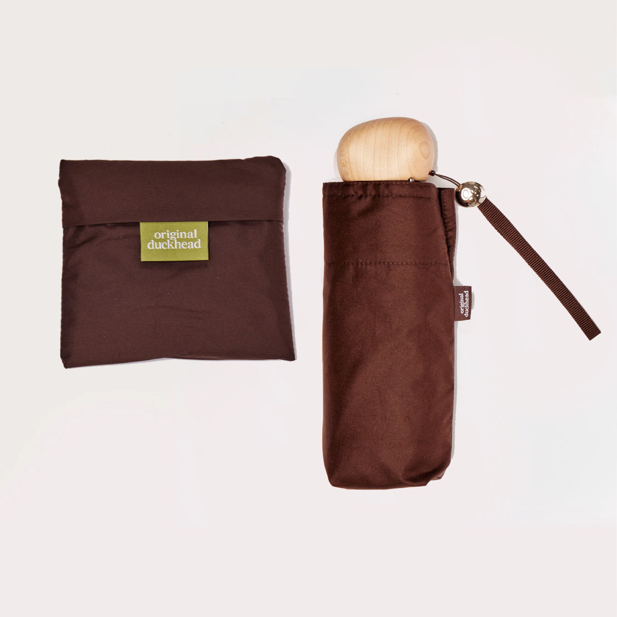 Original Duckhead Espresso Mini Set ombrello + borsa marrone