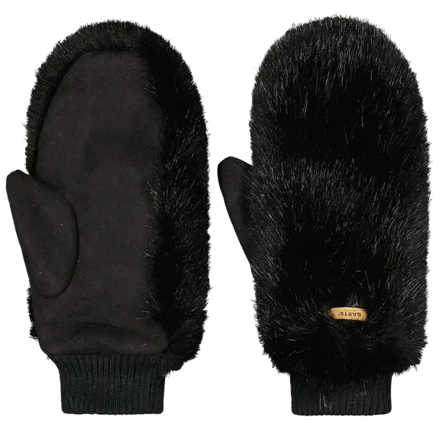 Barts Fur Mittens muffole pelliccia taglia unica