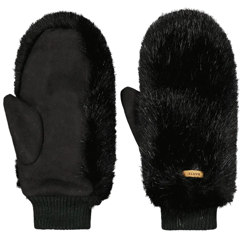 Barts Fur Mittens muffole pelliccia taglia unica