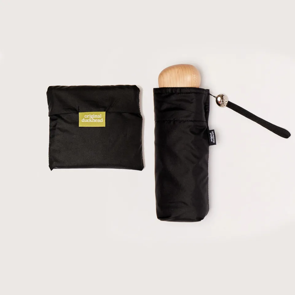 Original Duckhead Black Mini Bundle set ombrello nero