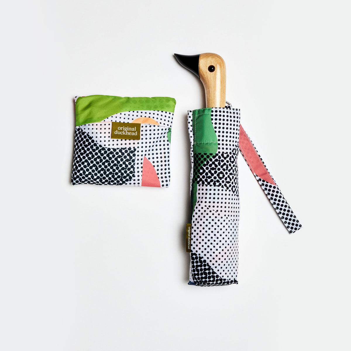 Original Duckhead Dots Set ombrello + shopper antipioggia pois