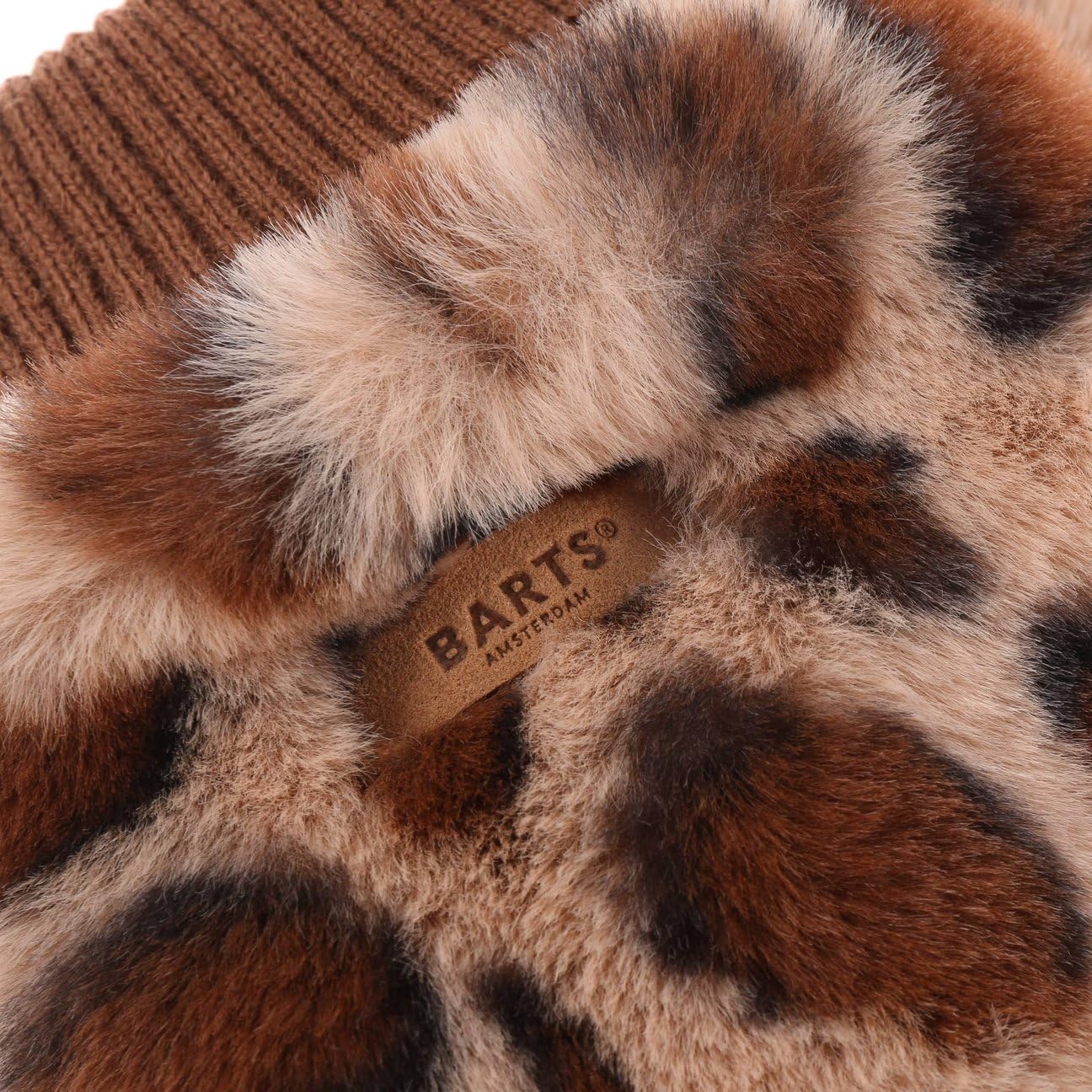 Barts Faux Fur Leo Manopole Donna Leopardate con Fodera