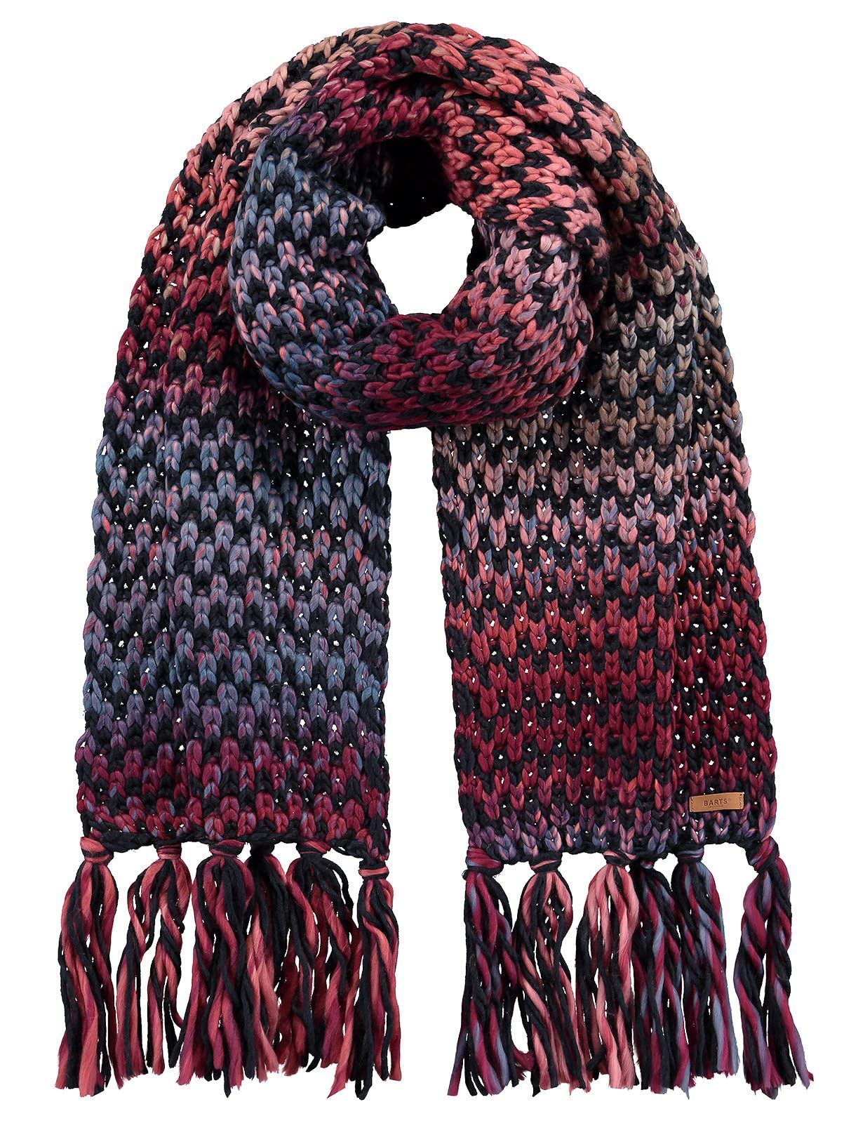 Barts Nicole Sciarpa Donna Blu Morbida con Nappe