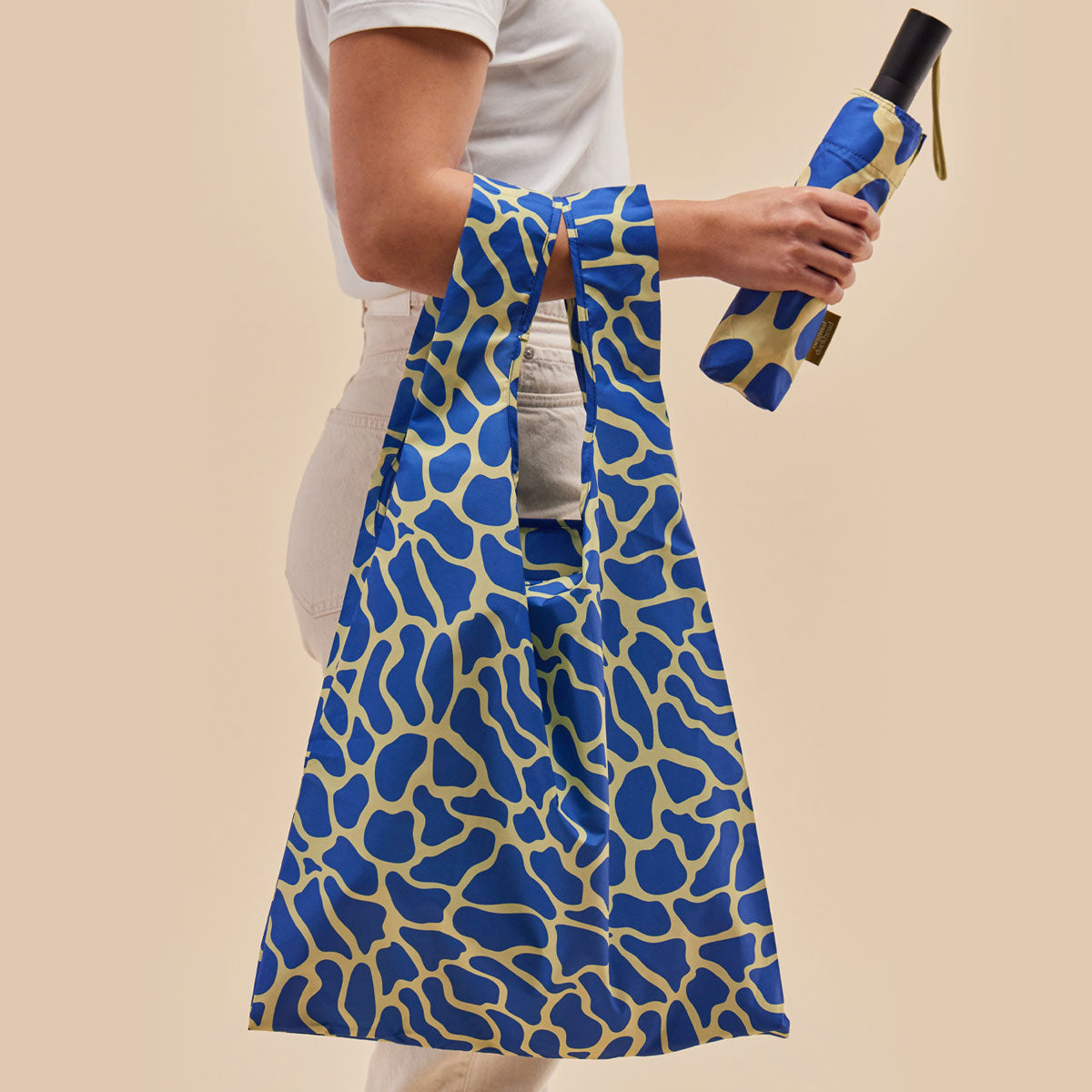 Original Duckhead Blue Ripples Set ombrello + shopper blu onde