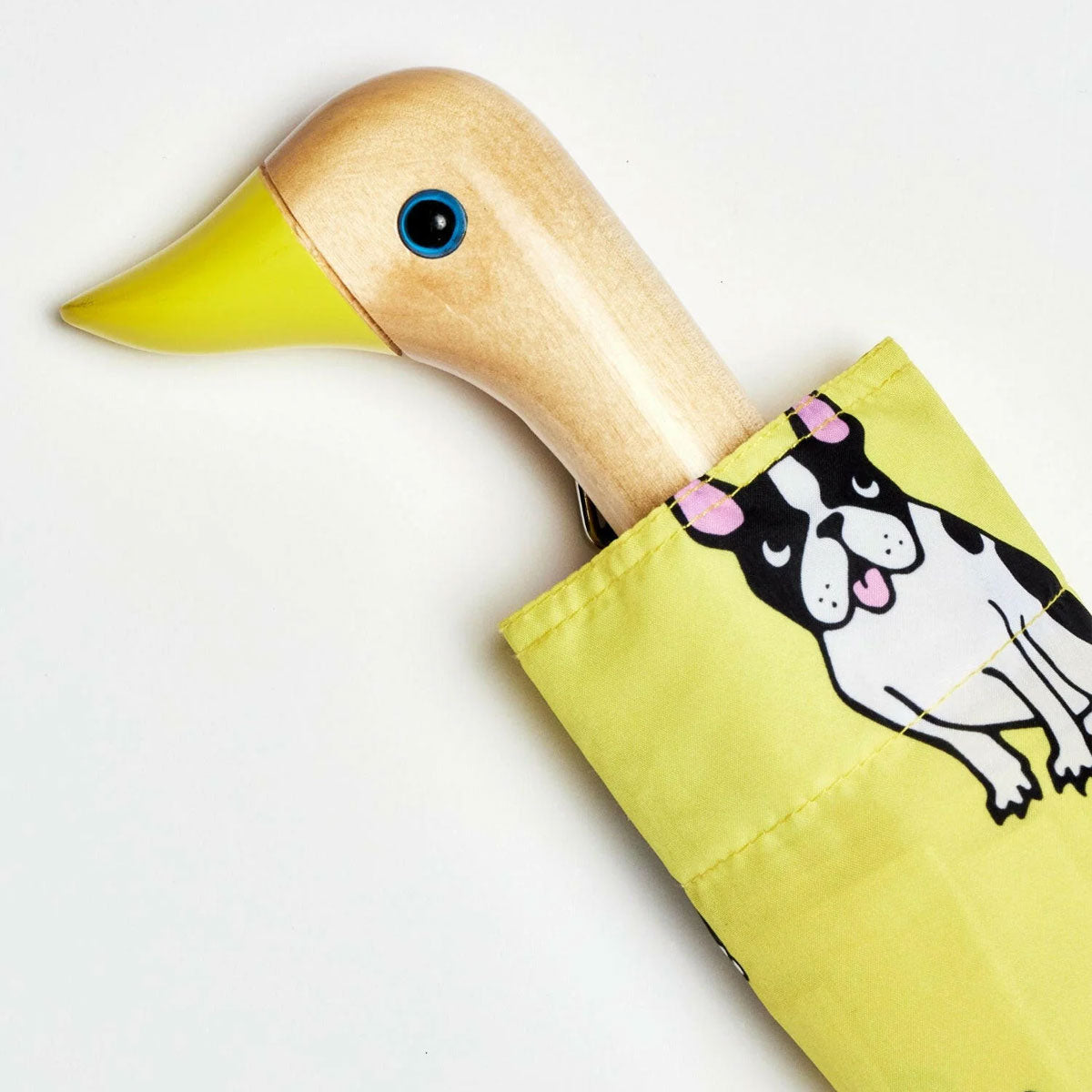 Original Duckhead French Bulldog Ombrello Giallo Compatto