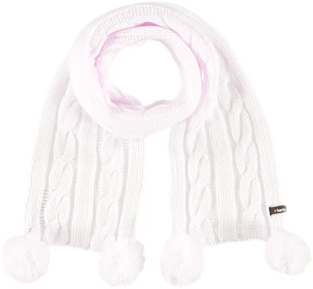Barts Cable Sciarpa Bianca Maglia Treccia Calda