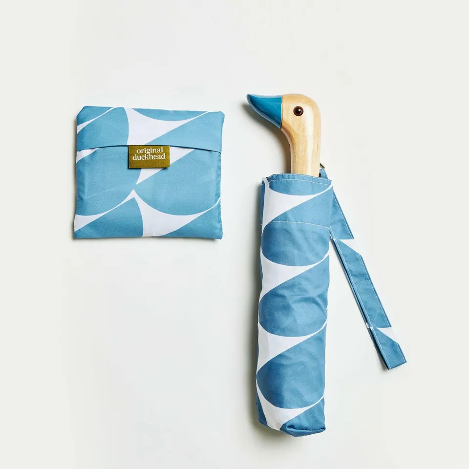 Original Duckhead Denim Moon Set Ombrello Borsa Blu