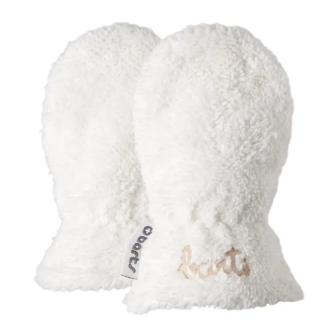 Barts Elisa Mitts muffole bimbo 0-24 bianco lana