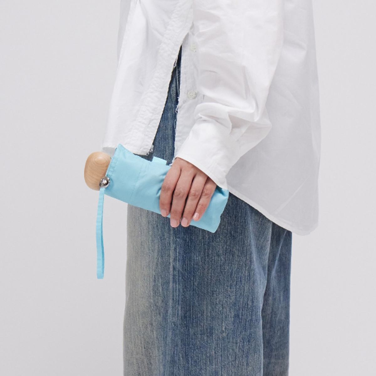 Original Duckhead The Mini Popsicle Blue ombrello azzurro pastello