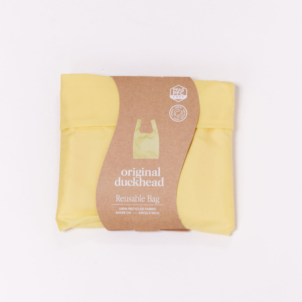 Original Duckhead Extra Bag borsa riutilizzabile Citron gialla