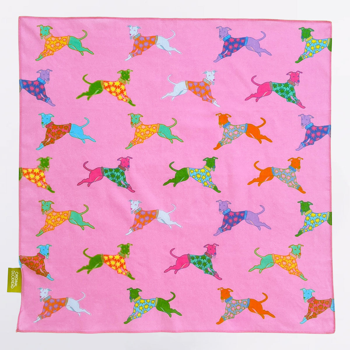 Original Duckhead Bandanas Dogs in Pink Bandana Cane Rosa Cotone