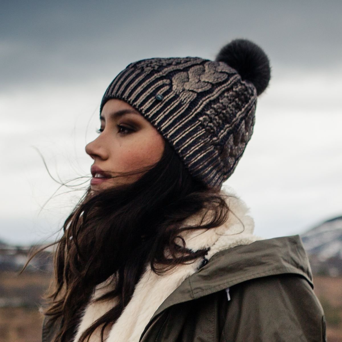 Barts Shine berretto pompon maglia invernale caldo