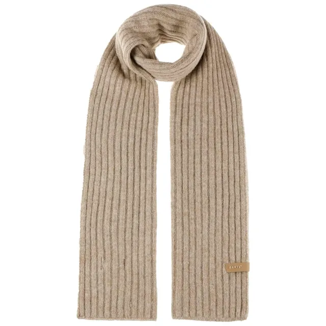 Barts Banxs sciarpa a maglia beige lana invernale