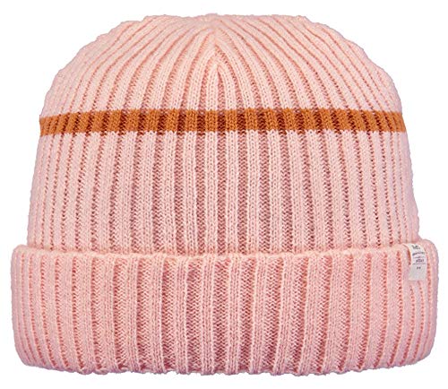 Barts Huxley Beanie berretto bimbo rosa riga grafica