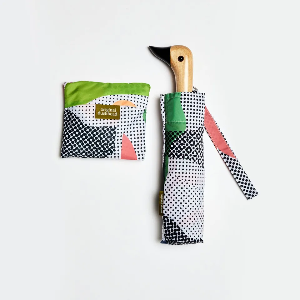 Original Duckhead Dots Set ombrello + shopper antipioggia pois