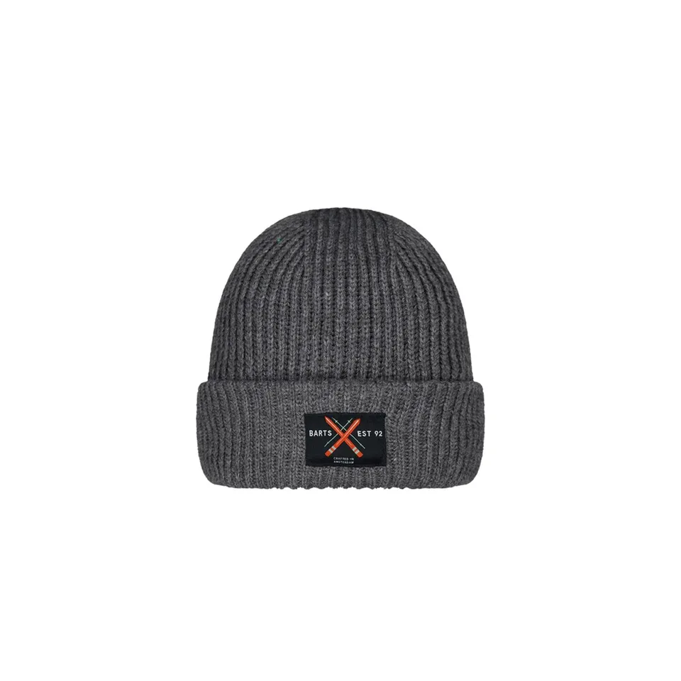 Barts Luuke Berretto Uomo Pile Grigio Dark Heather
