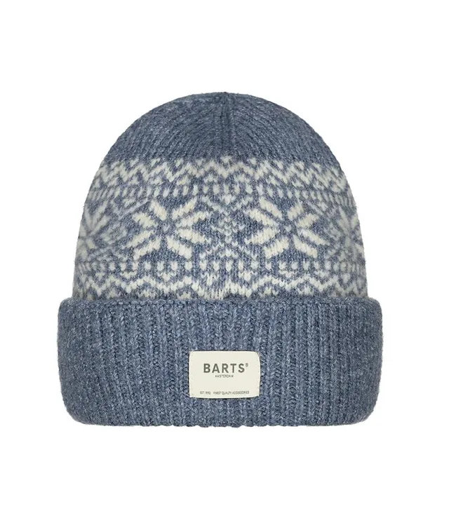 Barts Negomba beanie berretto donna blu con risvolto
