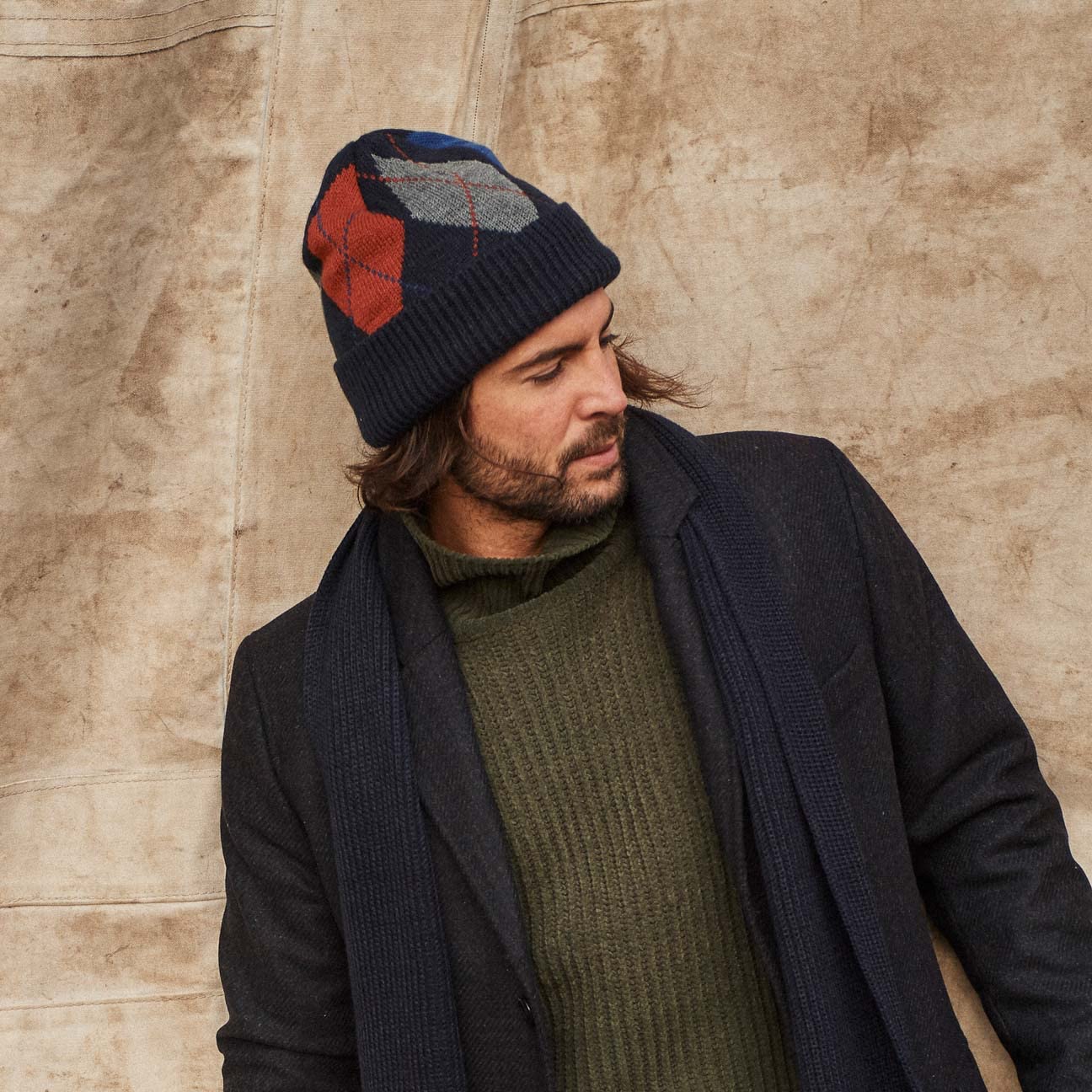 Barts Guer Berretto Uomo Blu Tartan
