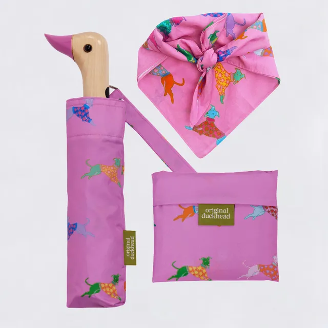 Original Duckhead Collector's Bundles Dogs in Pink Bundle Whippet Rosa