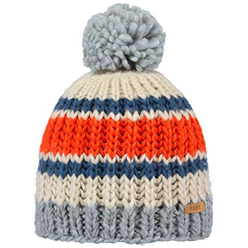 Barts Dillen Beanie Berretto Bimbi Rigato Misto Lana Pon Pon