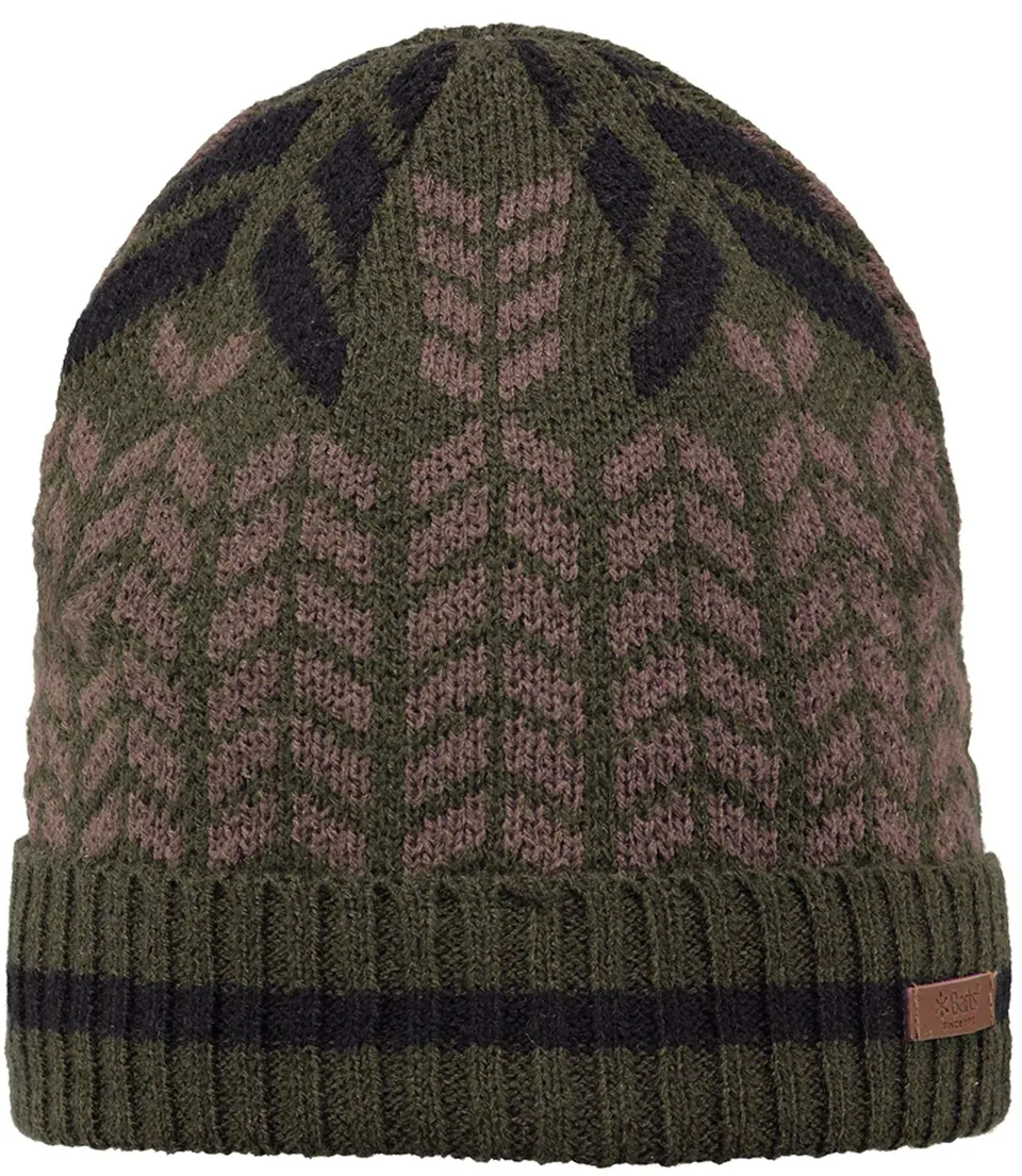 Barts Beanies Berretto Uomo Verde Kaki Pile Taglia Unica