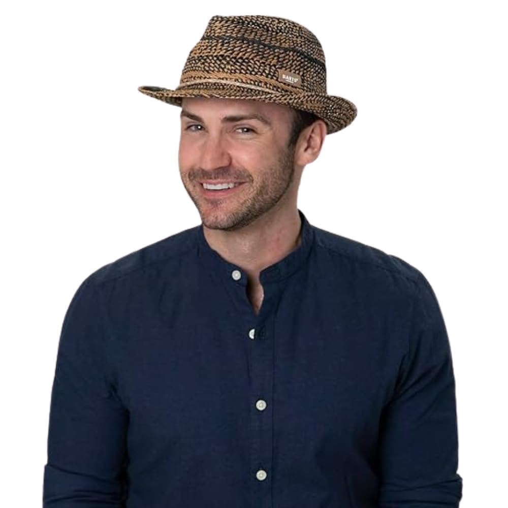 Barts Anjar Trilby Cappello Paglia Bicolore