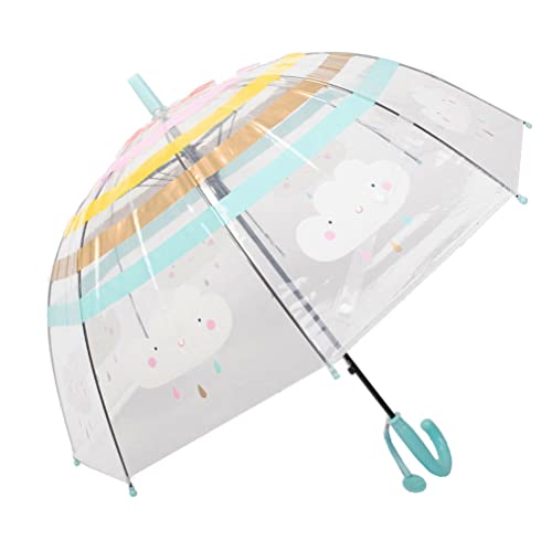 ThreeH Umbrellas Ombrello Bimbo Trasparente Automatico 8 Stecche
