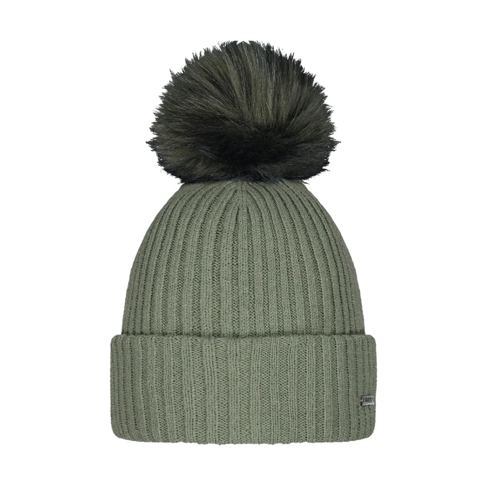 Barts Kenzie Berretto Donna Verde Pom Pom
