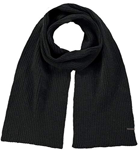 Barts Wilbert sciarpa invernale maglia nera calda unisex
