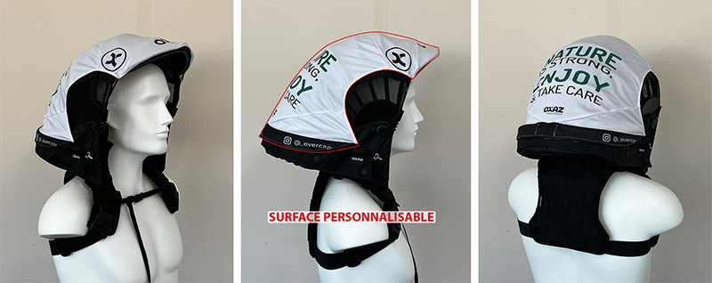 Oxaz Sur-capuche copricappuccio Overcap lycra taglia unica